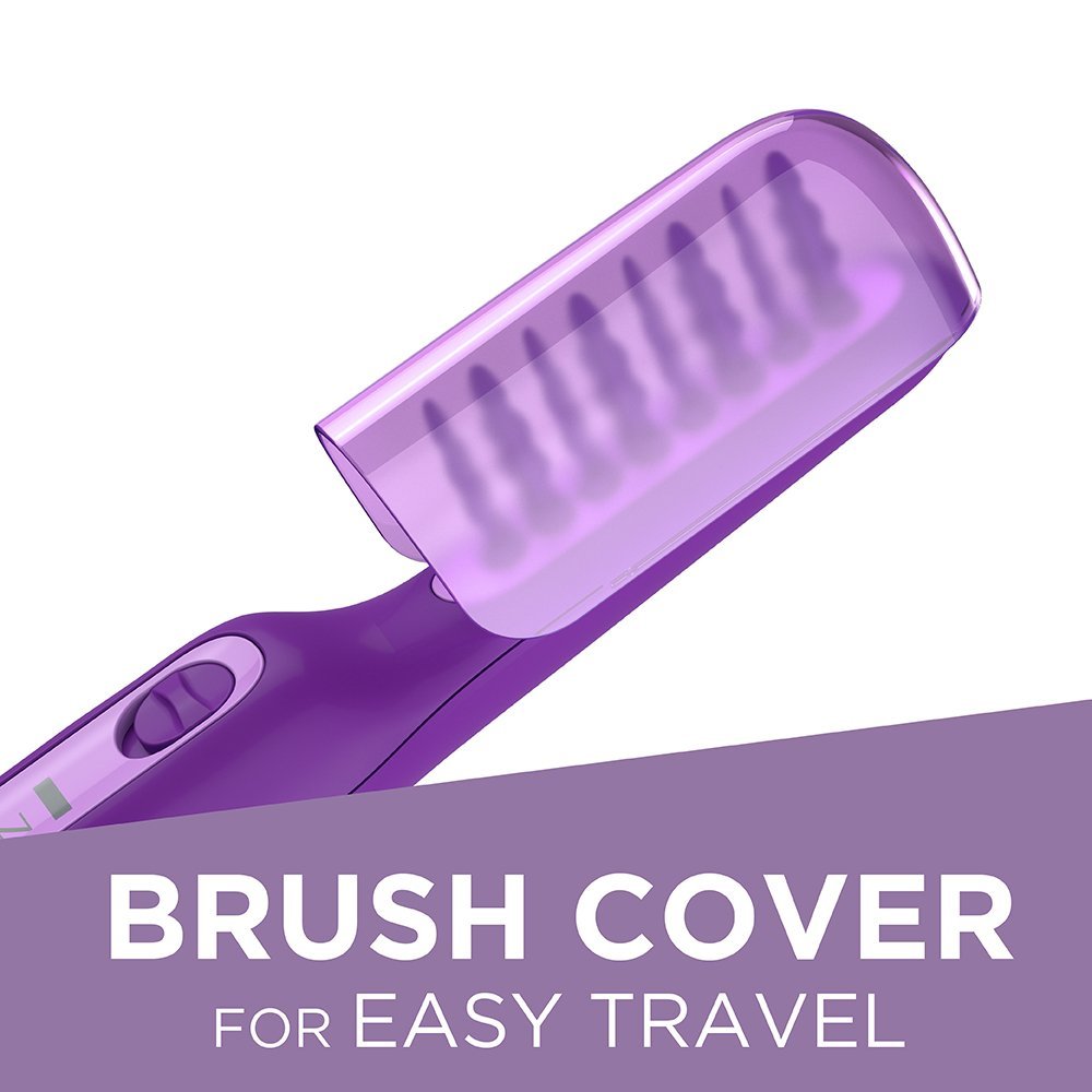Remington Tame the Mane battery-powered cordless design enables flexible detangling.