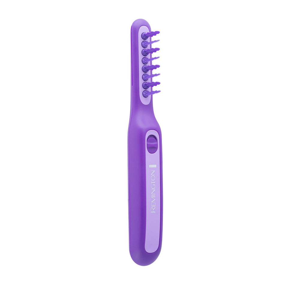 Remington Tame the Mane electric detangling brush front view for quick knot removal.