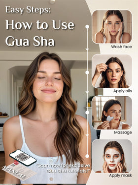 Rena Chris gua sha tool aids jawline sculpting and gentle puffiness support.