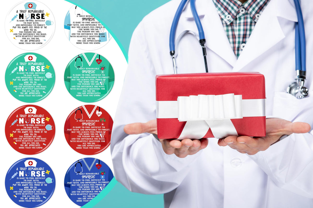 Renbuzhu compact mirror with medical icons design for hospital staff