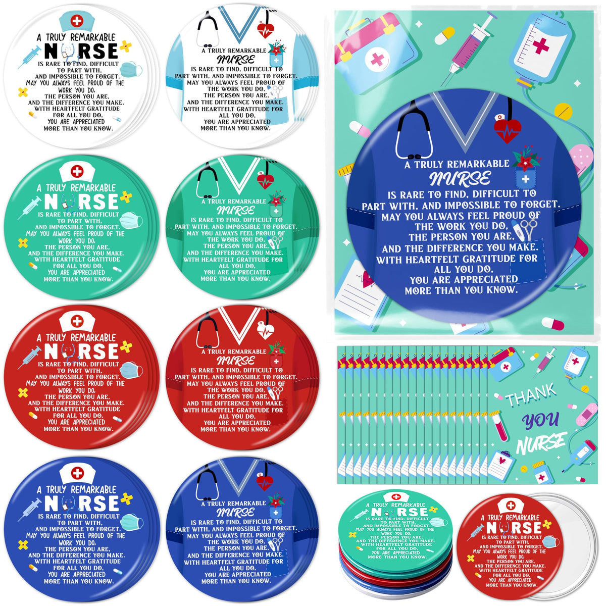 Renbuzhu compact mirror featuring scrubs design for nurse gifts