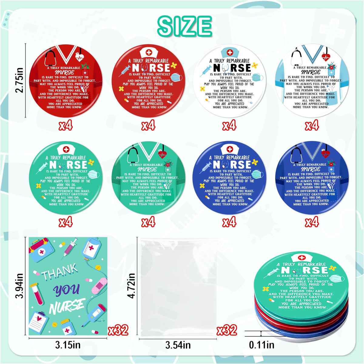 Renbuzhu compact mirror with card included for easy gifting