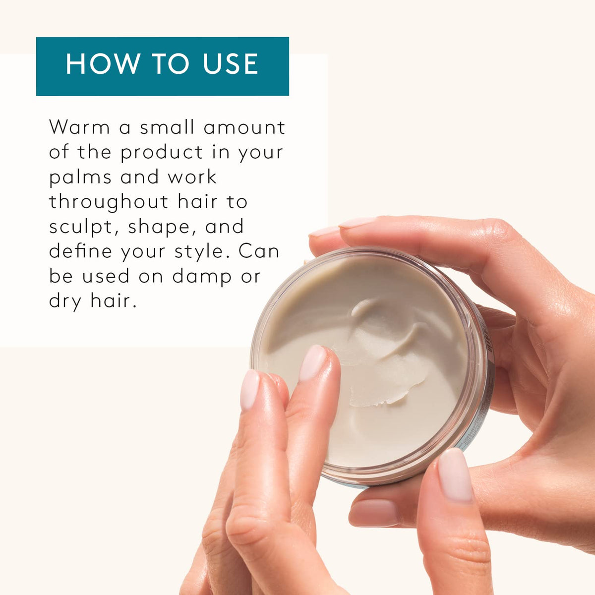 Rene Furterer STYLE Modeling Paste textured hair after styling with natural finish