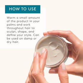 Rene Furterer STYLE Modeling Paste textured hair after styling with natural finish