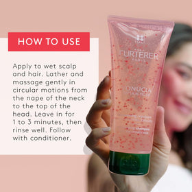 Rene Furterer Tonucia Replumping Shampoo foamy lather signals gentle cleansing.