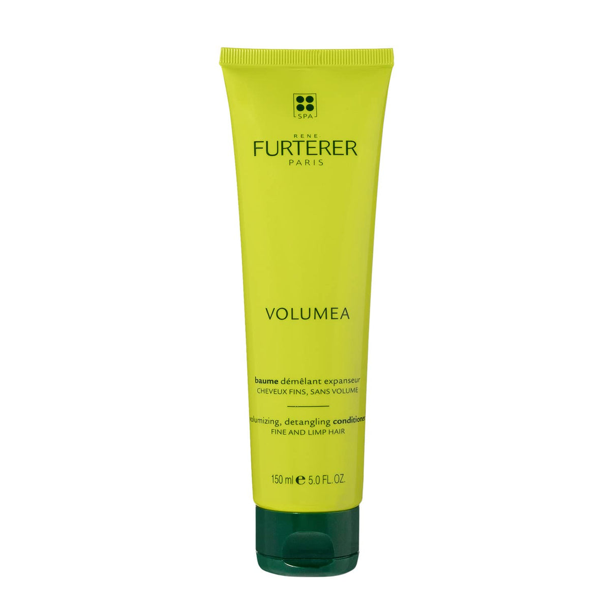 Rene Furterer Volumea bottle front shows lightweight volume for fine hair.