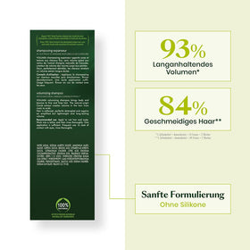René Furterer Volumea label-closeup highlights nourishing design that preserves body.