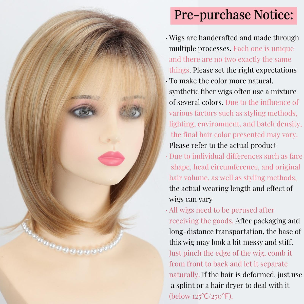 RENERSHOW average size wig balances fit and wearability for many users
