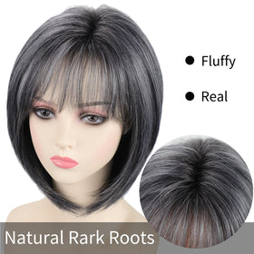 RENERSHOW heat-resistant synthetic fiber wig stays soft and realistic under styling.