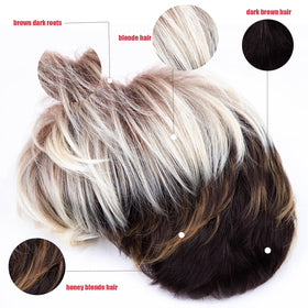 RENERSHOW natural-looking short wig for white women with realistic texture.