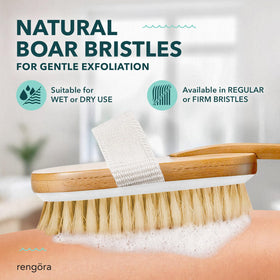Rengöra silicone anti-slip grip ensures steady scrubbing when wet.