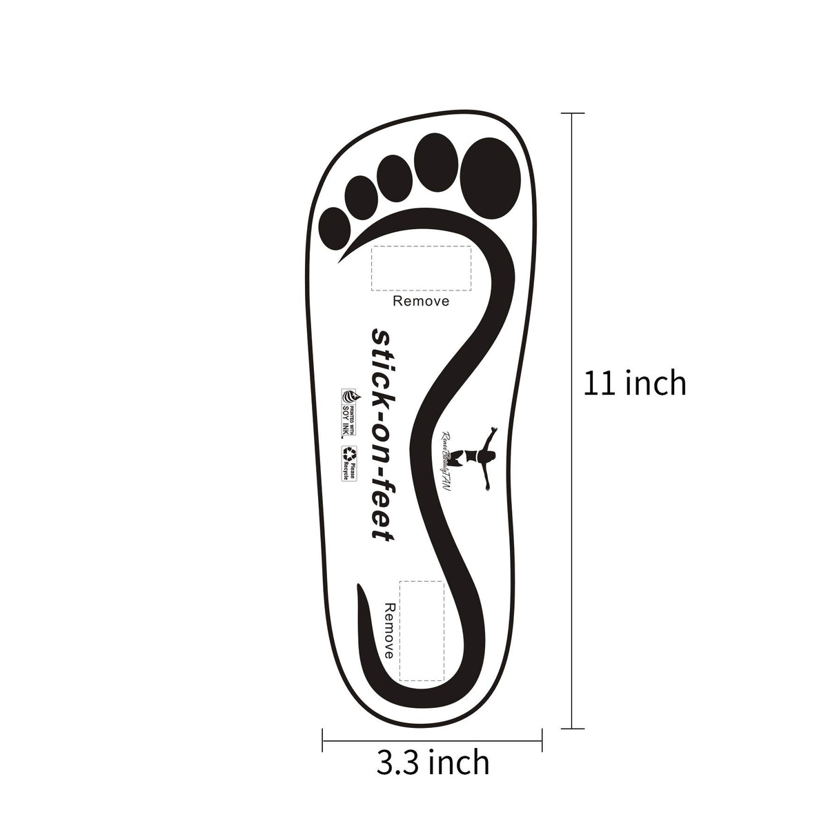 Reneebeautytan disposable spa soles provide hygienic coverage for salon or home use.