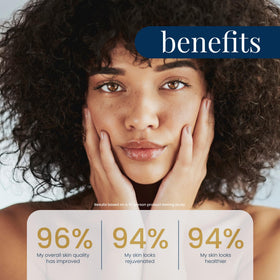 Soothe and apply Renue Blue Serum for quick absorption and hydration on skin.