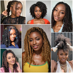 Renyarch Afro Kinky Bulk 12-14 inch option close-up emphasizes easy maintenance.