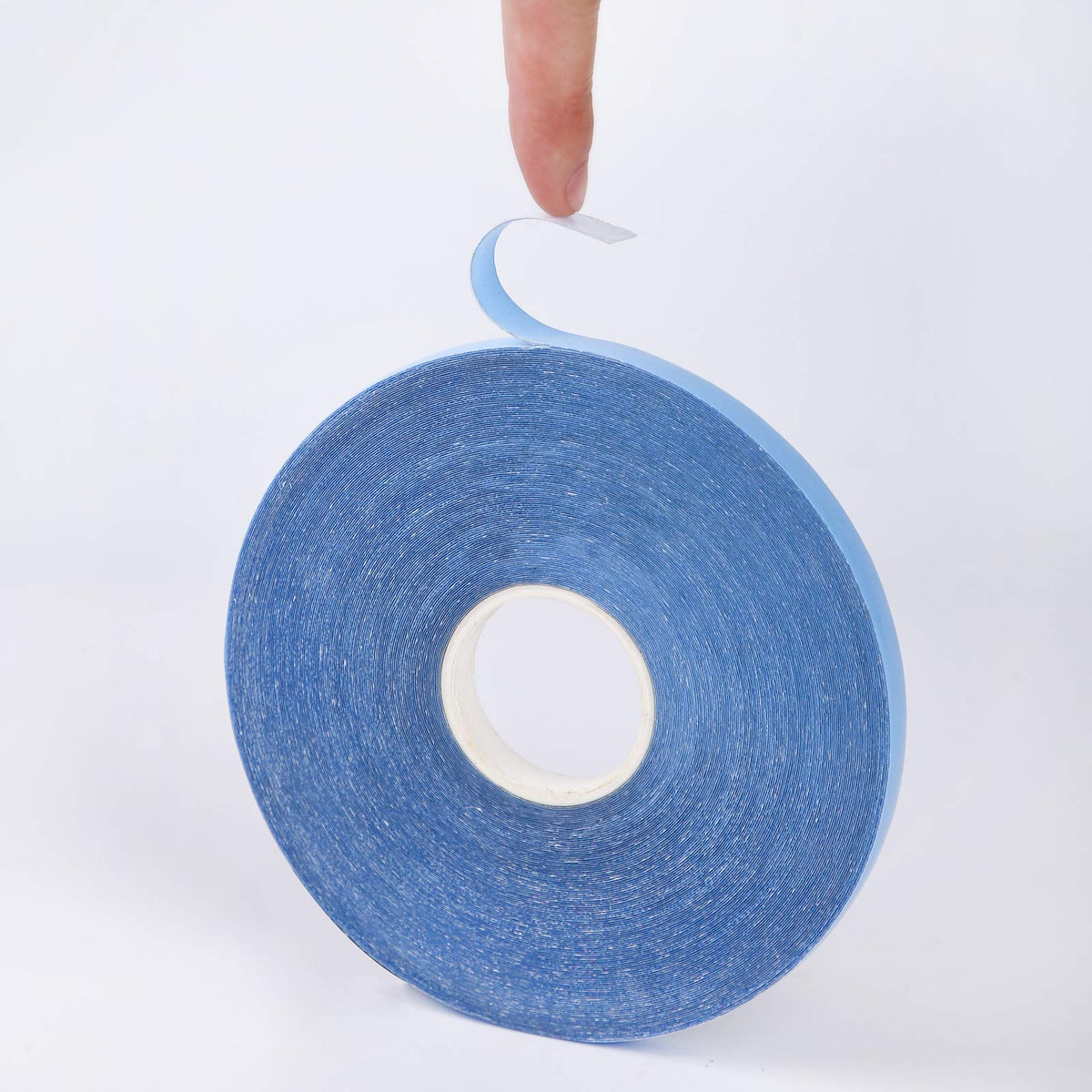 REOU clear plastic container keeps tape clean and ready for use