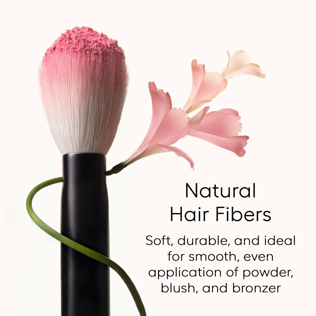 Rephr Brush 05 bronzer blending for seamless contouring.