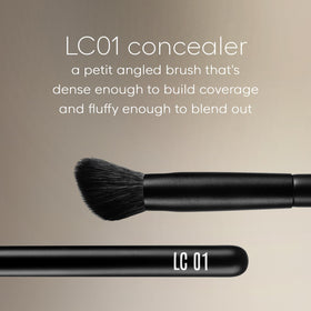 rephr LC 01 Concealer Brush calibrated for cream formulas for even coverage