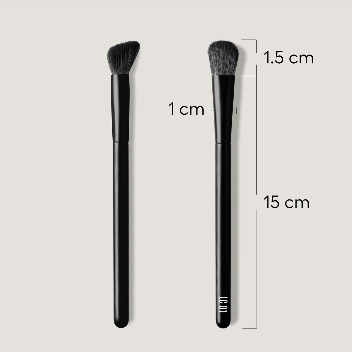 rephr LC 01 Concealer Brush with synthetic bristles for smooth liquid concealer blending