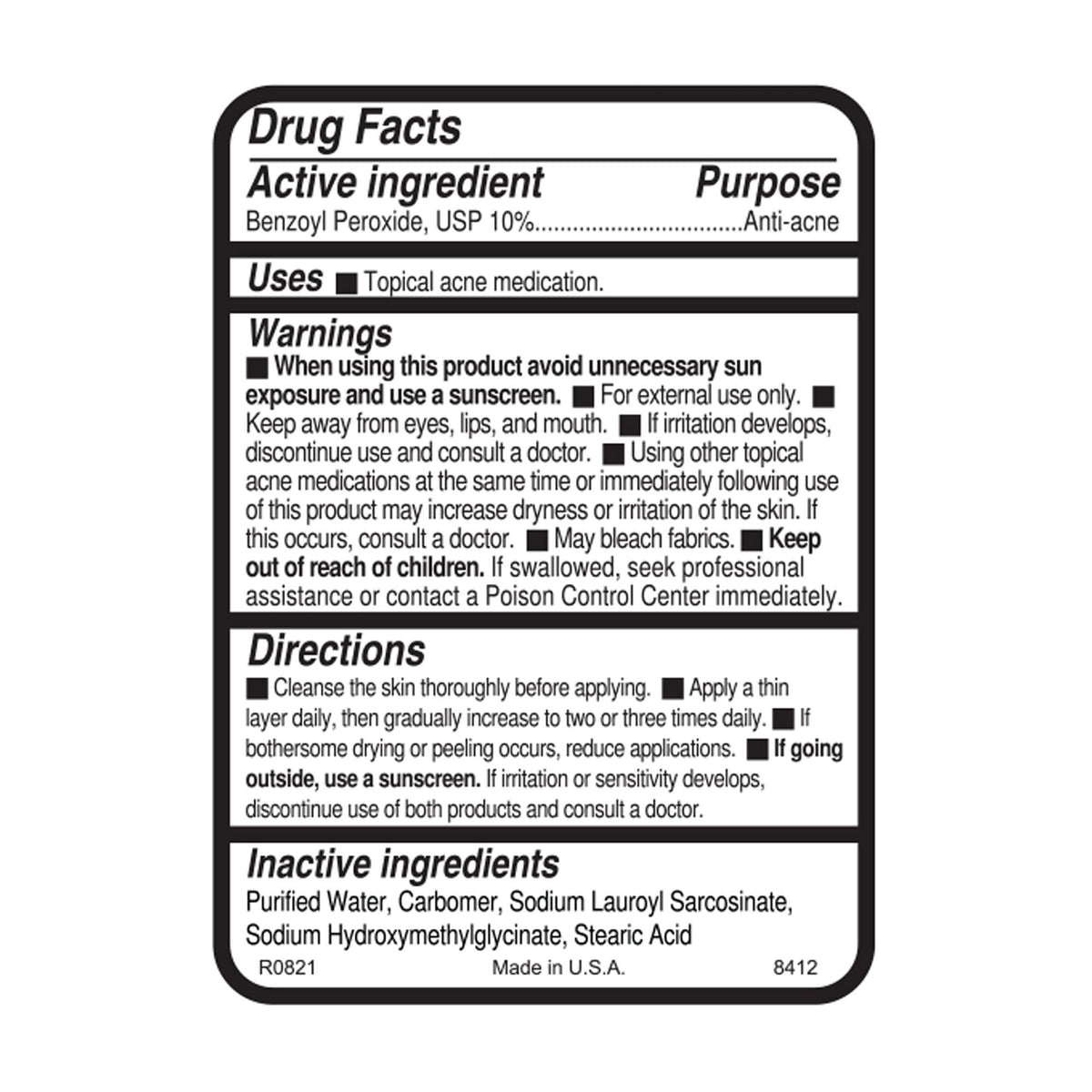 In-use Replenix gel provides quick blemish treatment.