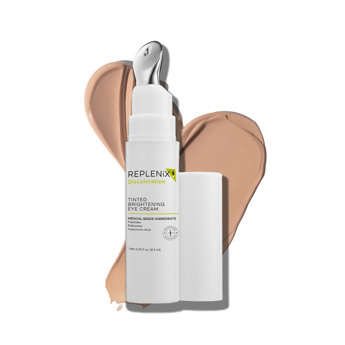 Replenix eye cream bottle pump for easy, precise application.