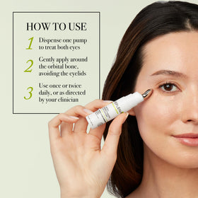 Replenix eye cream peptides Edelweiss close-up suggests firming benefits.