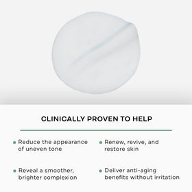 Replenix Glycolic Acid 10% pads closeup; showcases pre-medicated formula for gentle exfoliation.
