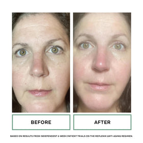 Replenix Pure Hydration serum completes morning routine for lasting moisture.