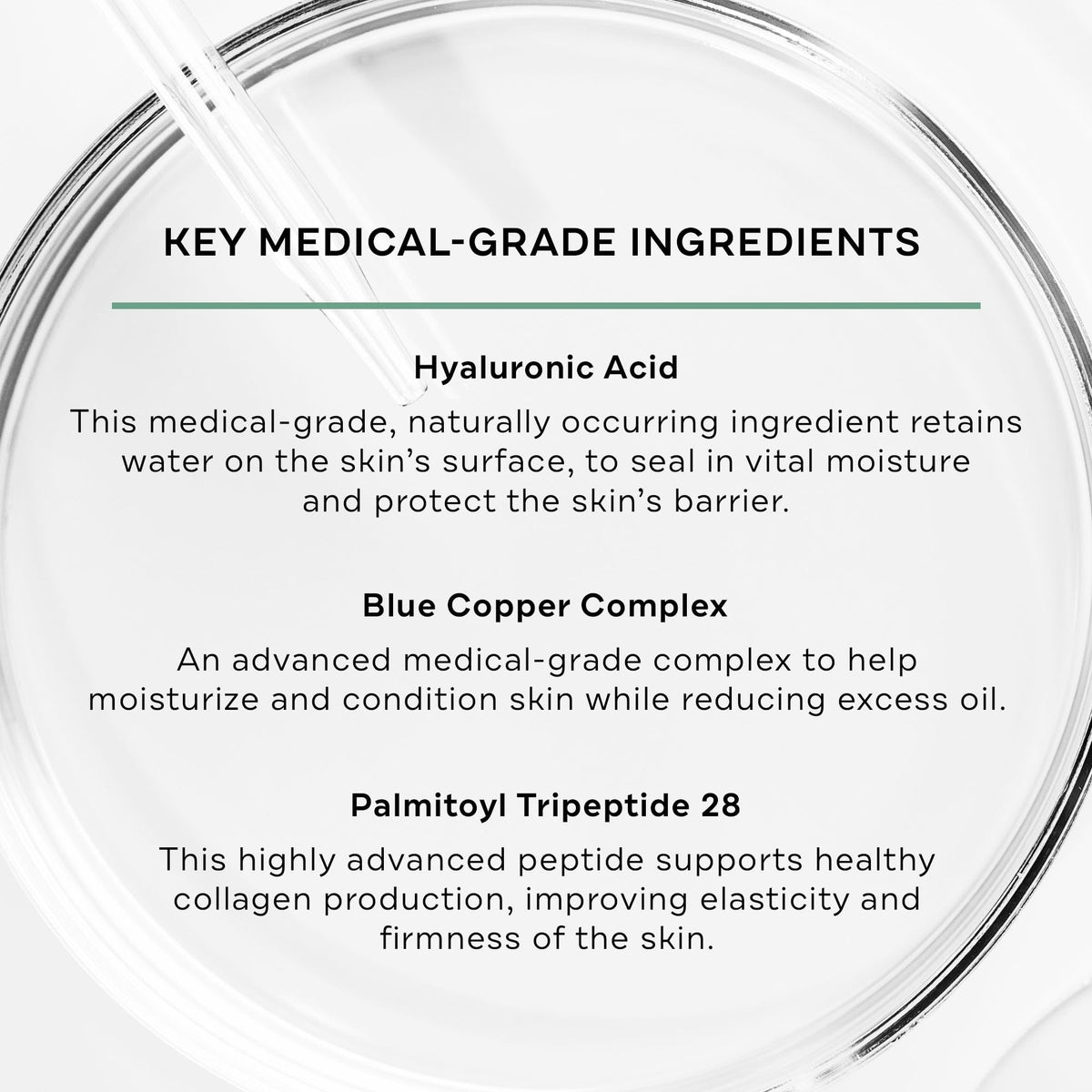 Replenix Pure Hydration serum texture on skin reveals smoothness.