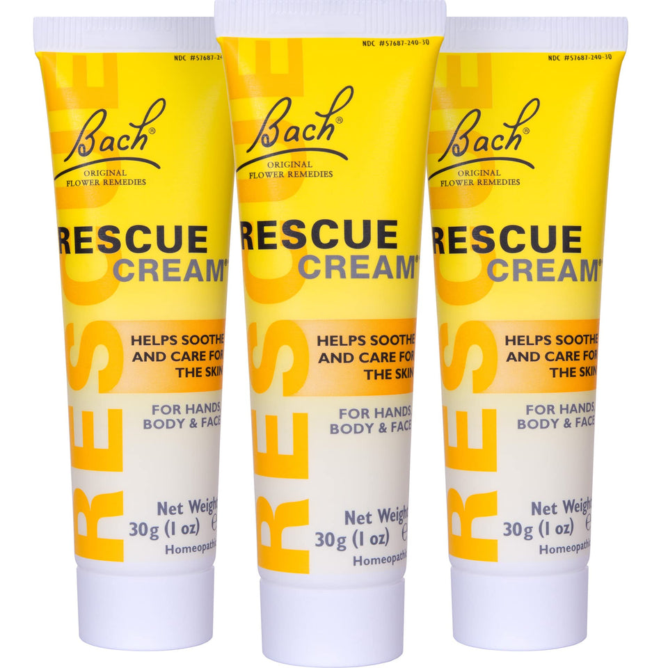 RESCUE Bach Rescue Cream 30g tube for gentle hand hydration.