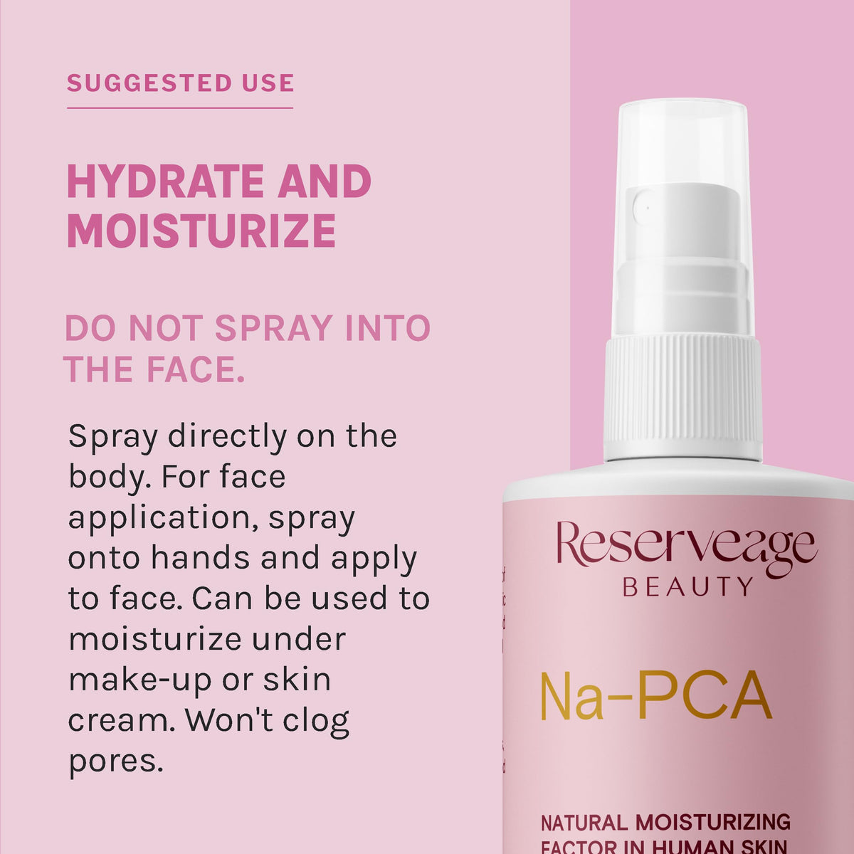 Reserveage Na-PCA Spray pack-of-2 for added value and convenience.