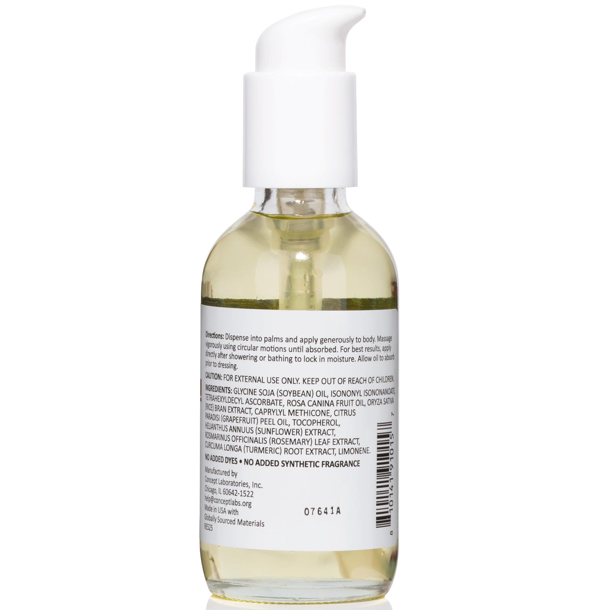 Reshape+ Vitamin C Body Oil texture close-up on skin