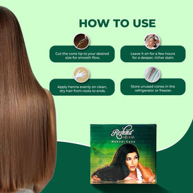 Reshma Beauty Ready-to-Use Henna Paste Cone for mess-free application