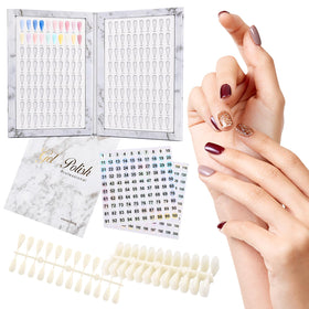 Restynic 200-numbered labels simplify color tracking and reordering in salons.