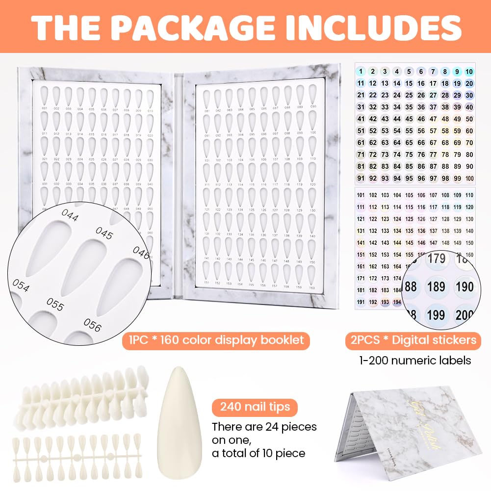 Restynic color display chart helps locate bottles by number quickly.