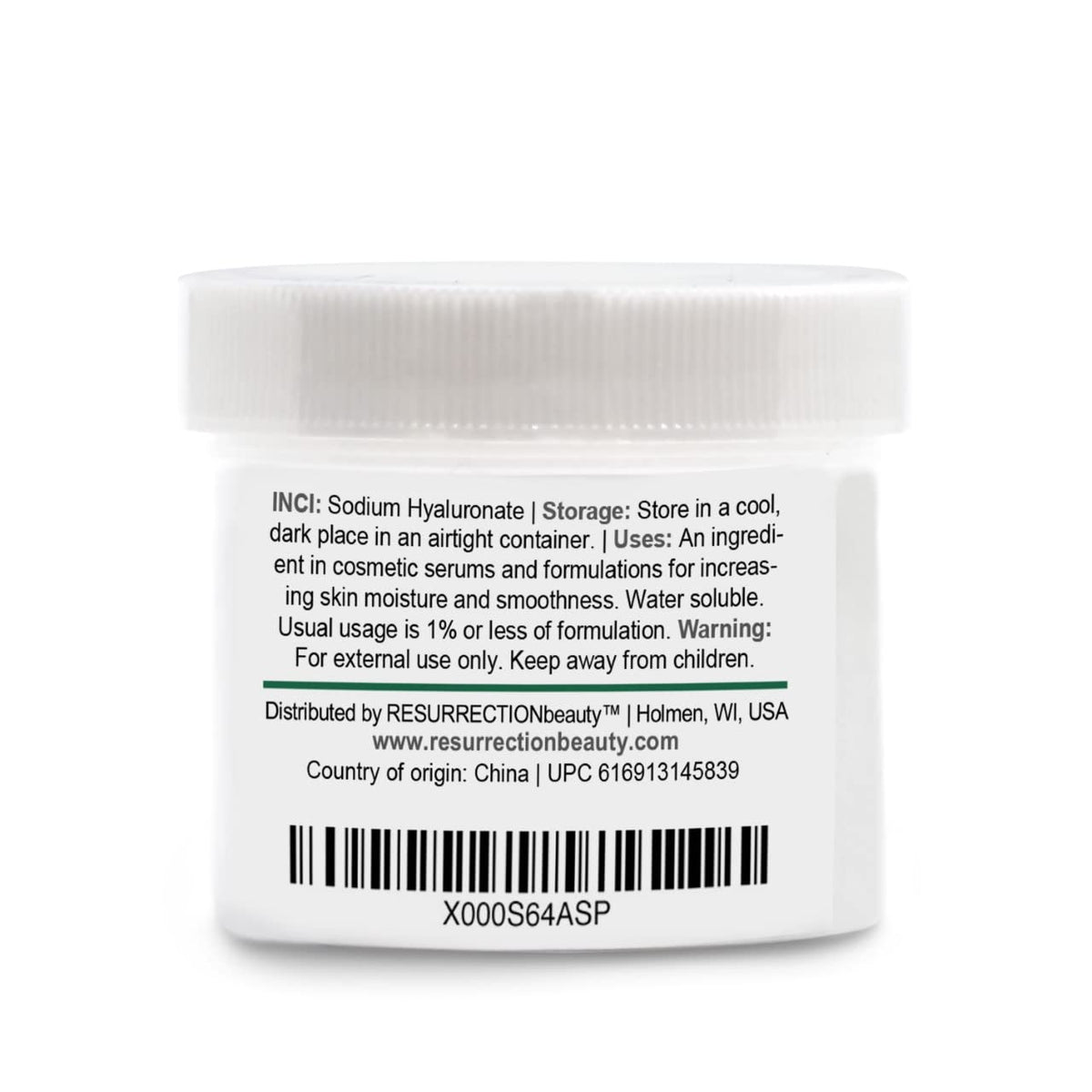RESURRECTIONbeauty compact 10g jar for storage and usage