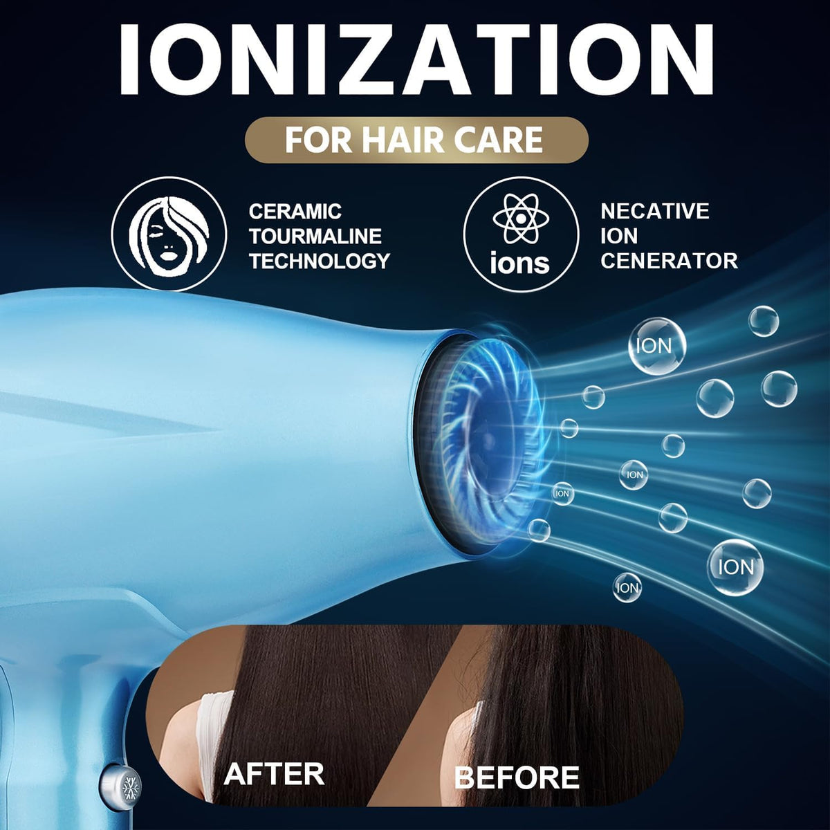 RESUXI ionic technology and ceramic coating for smoother, shinier hair