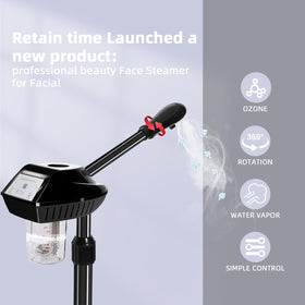 Retain Time facial steamer with adjustable height for versatile use