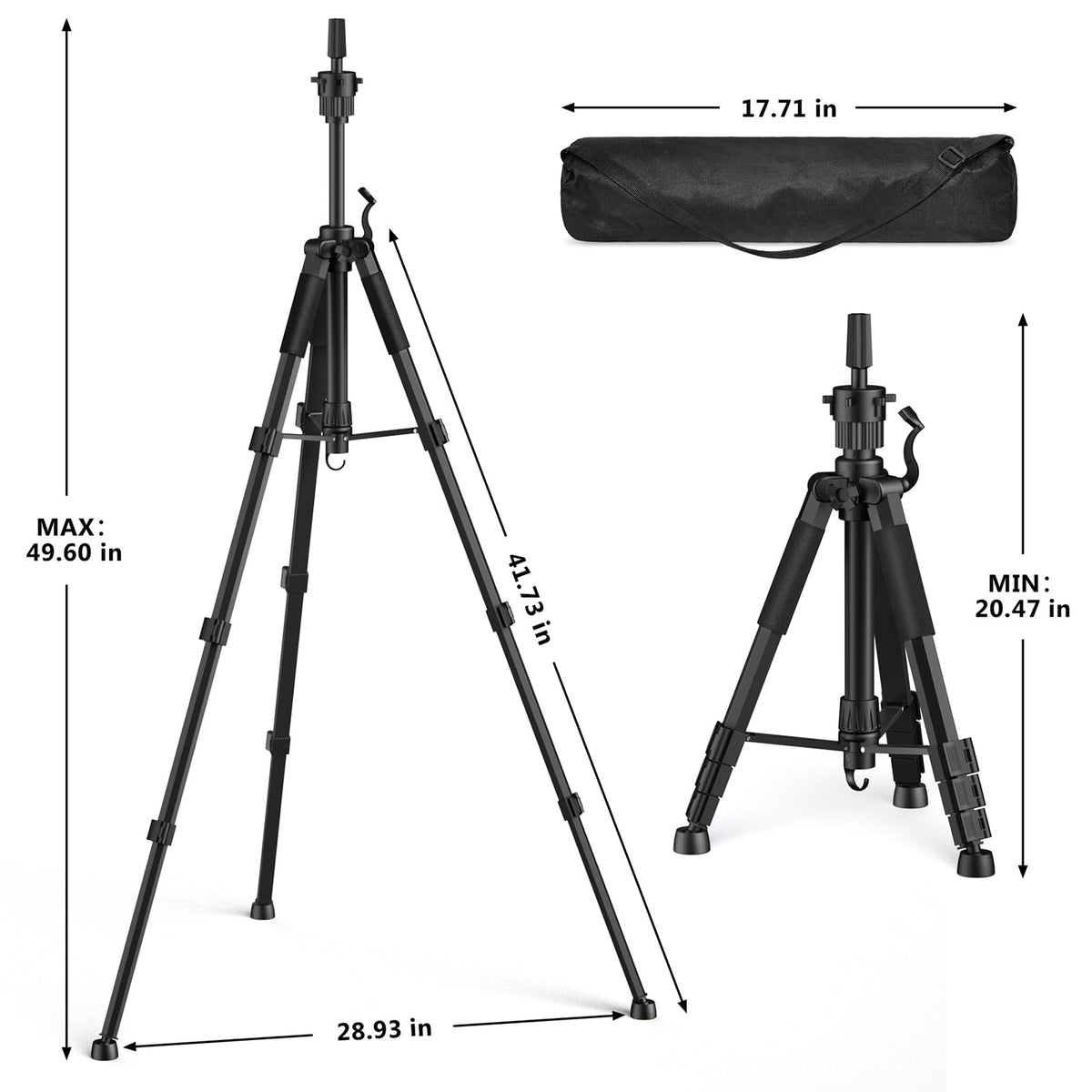 Retbtnm tripod base with anti-slip feet for stable training