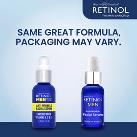 Retinol Anti-Wrinkle Serum close-up texture shows lightweight formula.