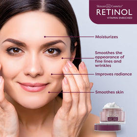 Retinol LIVAURA night cream packaging highlights premium USA-made formula.