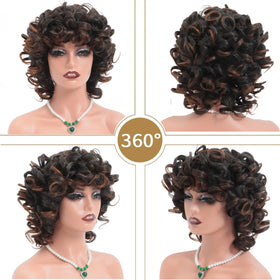 Retoleca wig on mannequin demonstrates natural fall and bangs for confident wear.
