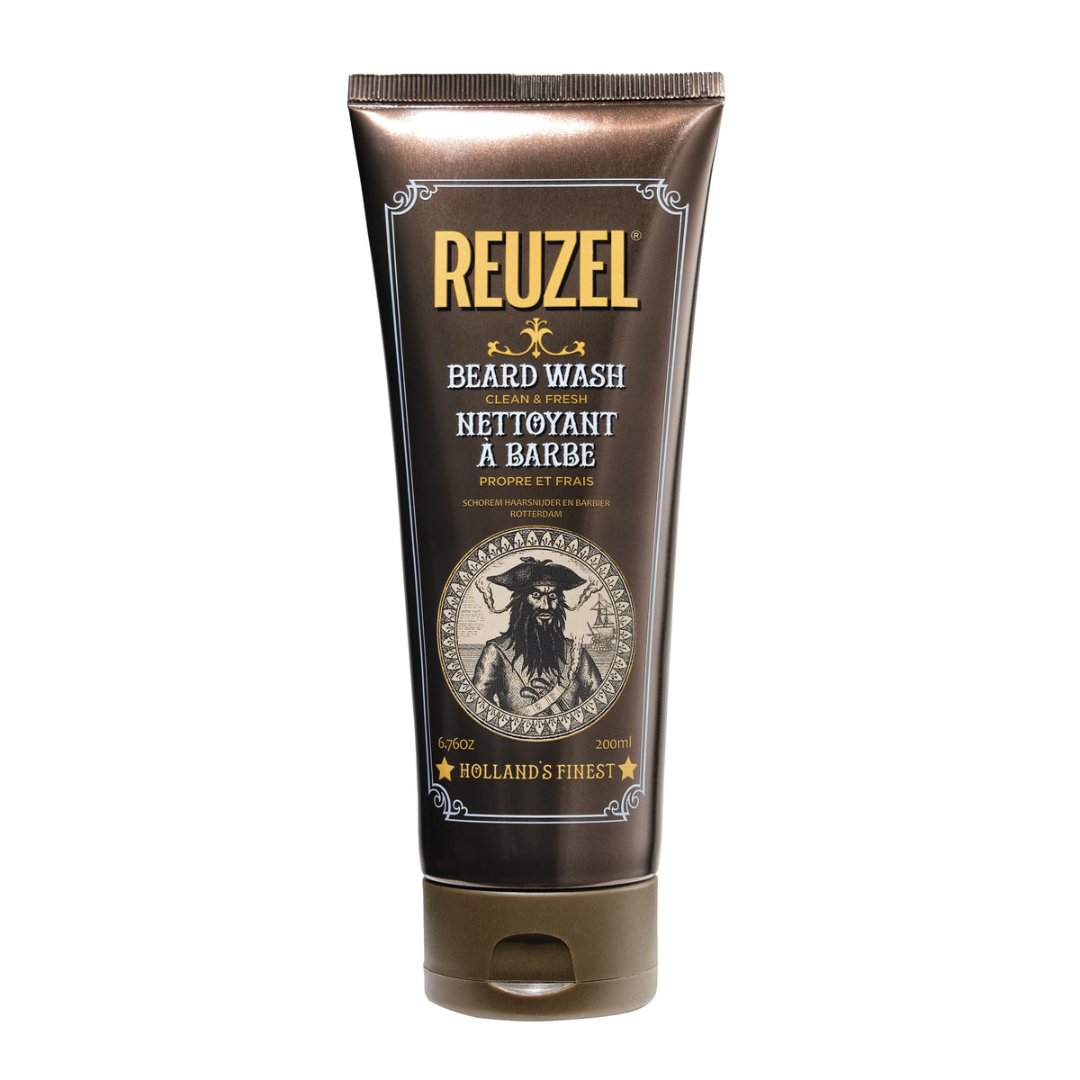 REUZEL Clean & Fresh Beard Wash bottle on display, promoting refreshed, clean beard care.