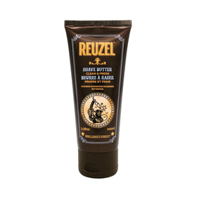 REUZEL Clean & Fresh Shave Butter jar closeup shows rich moisture for smooth shaves.