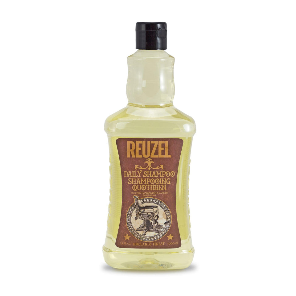 REUZEL Daily Shampoo bottle pour — gentle cleanse that maintains scalp moisture