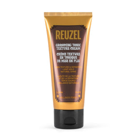 REUZEL Grooming Tonic Texture Cream bottle offers lightweight texture for subtle definition.