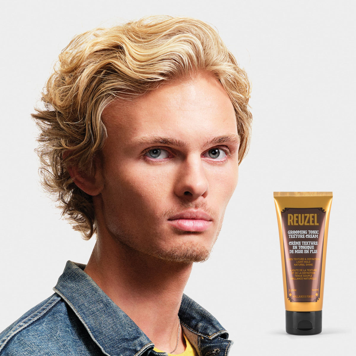 All hair types preview demonstrates versatility of REUZEL Texture Cream across textures.