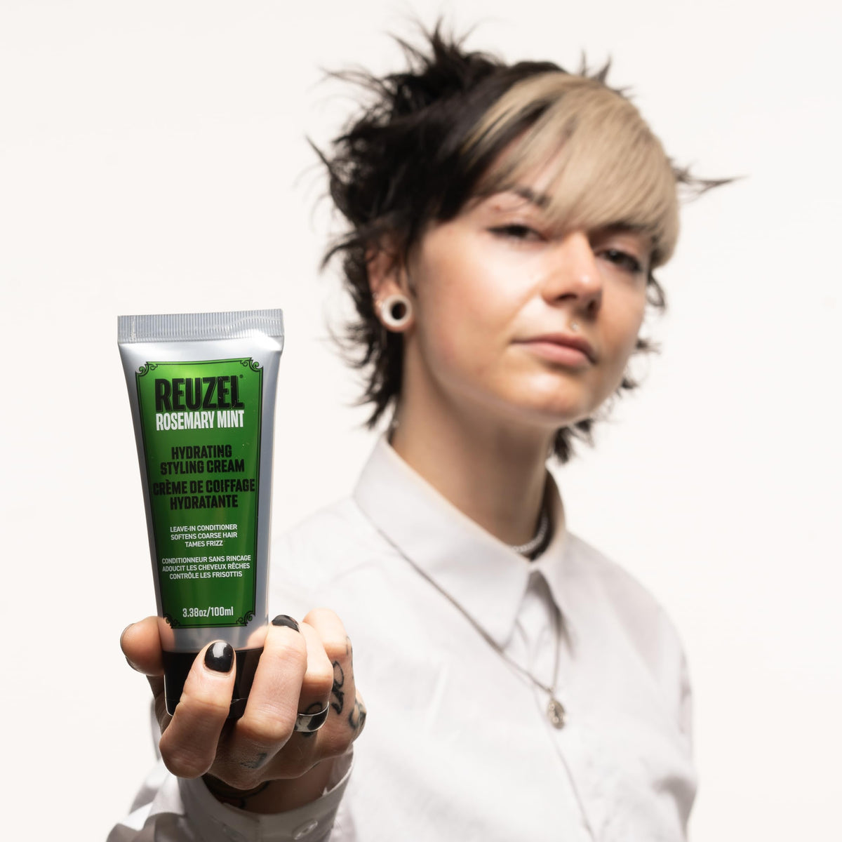 REUZEL Hydrating Style Cream ingredients highlight rice protein and nourishing oils