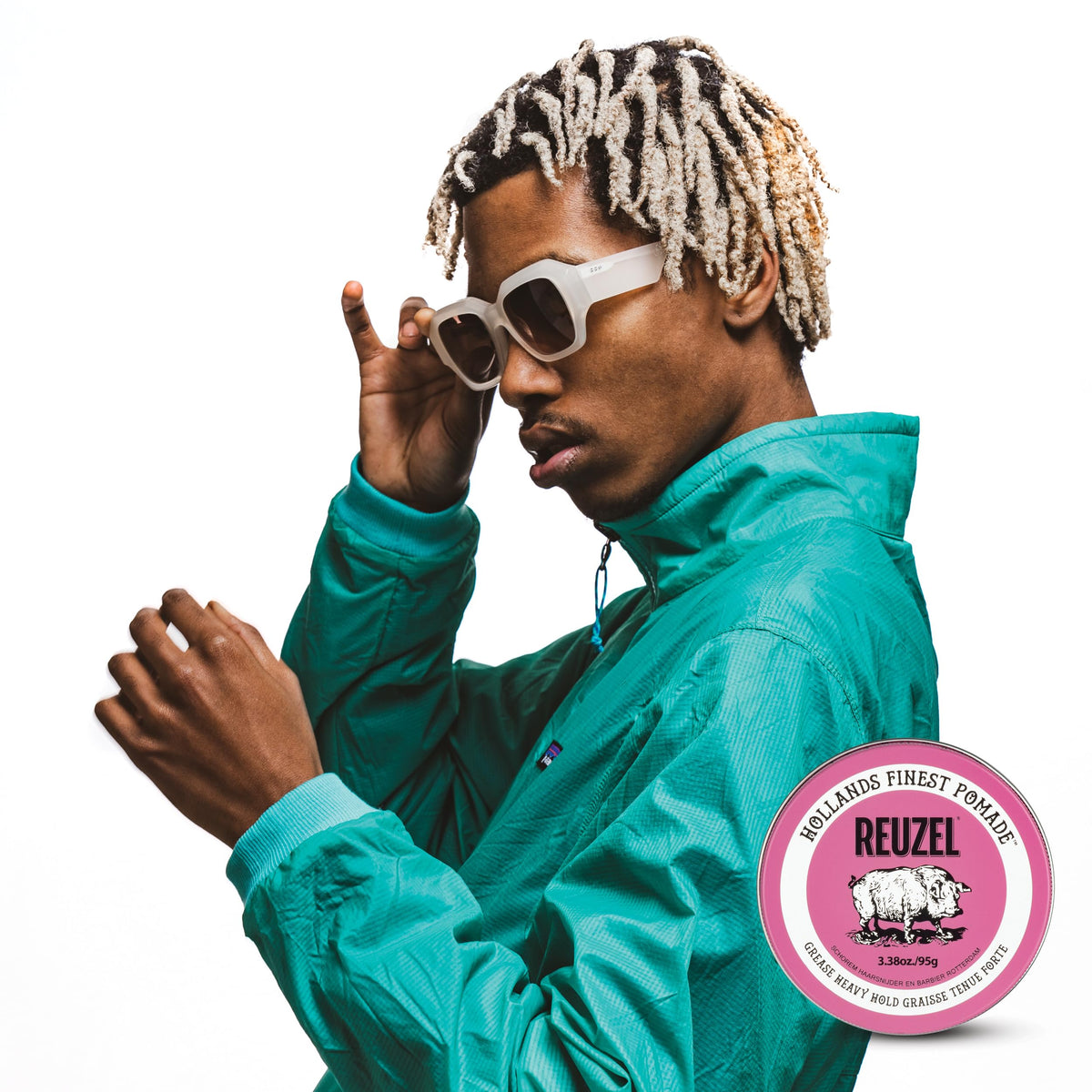 REUZEL Pink Grease delivers long-wear style through a busy day