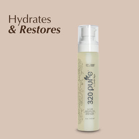 Rev320 320Pure Lustre Argan Oil ingredients list highlighting nourishing oils for healthy hair.