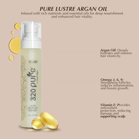 Rev320 Argan Oil on shiny hair after styling for smooth results.